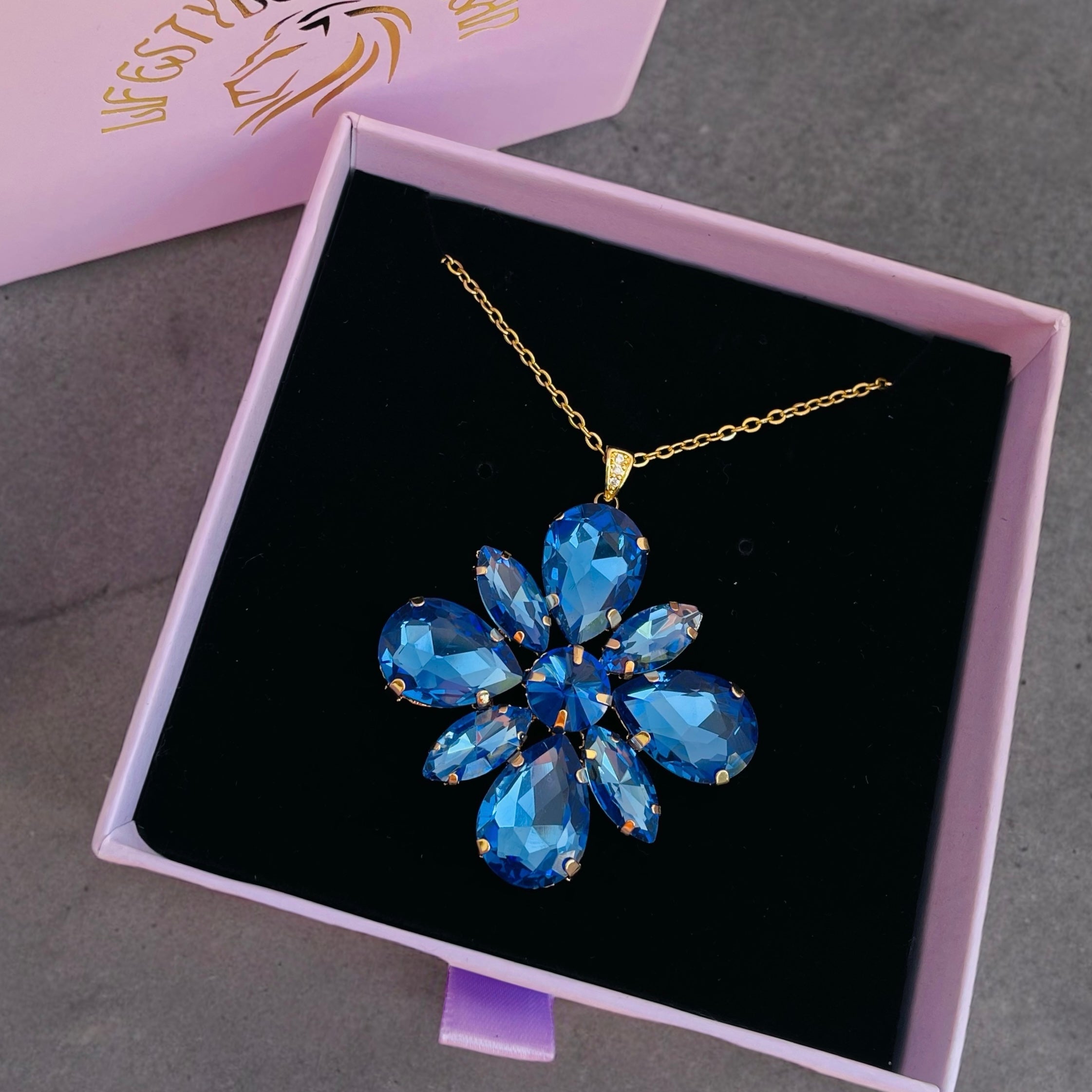 Coffret collier Avana Blue