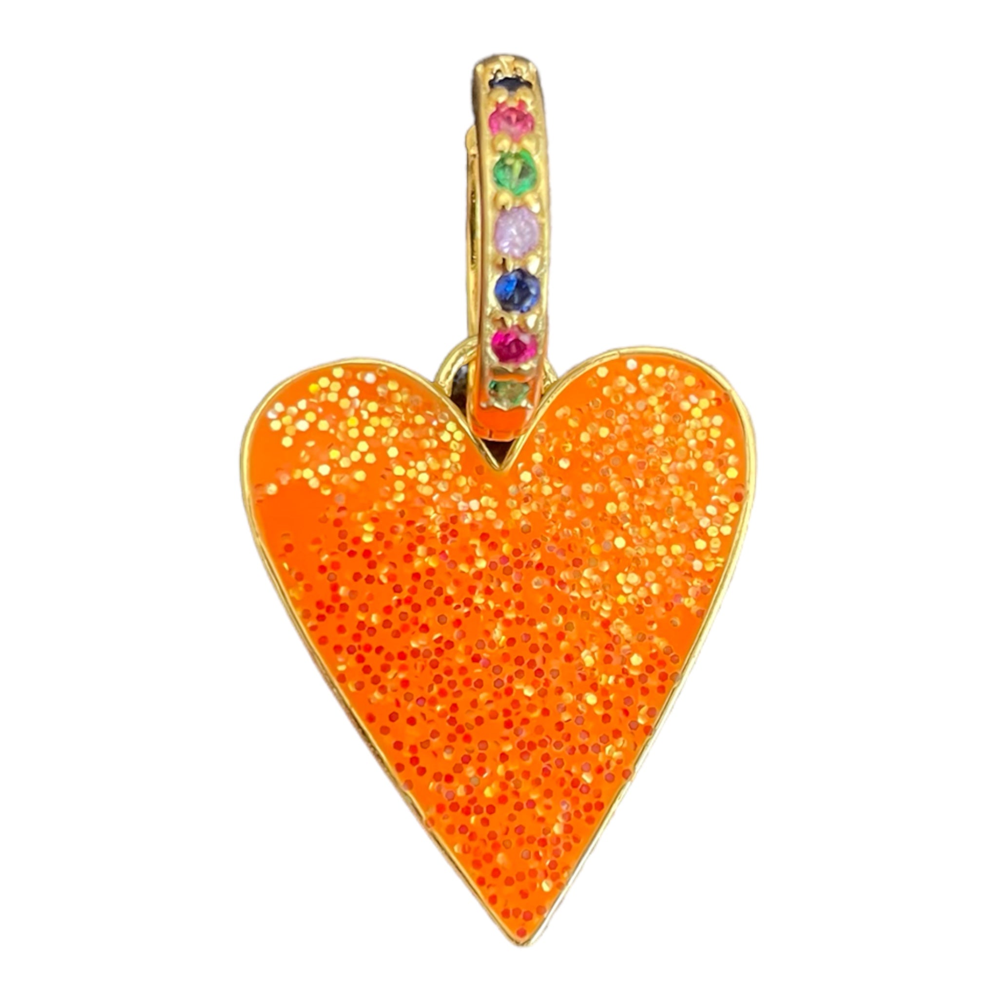 Pearly Orange Heart