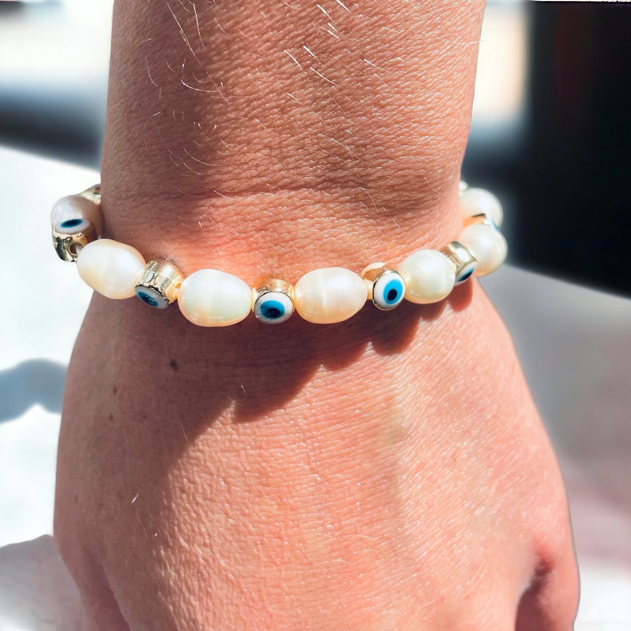 Bracelet Protective Eye Pearl