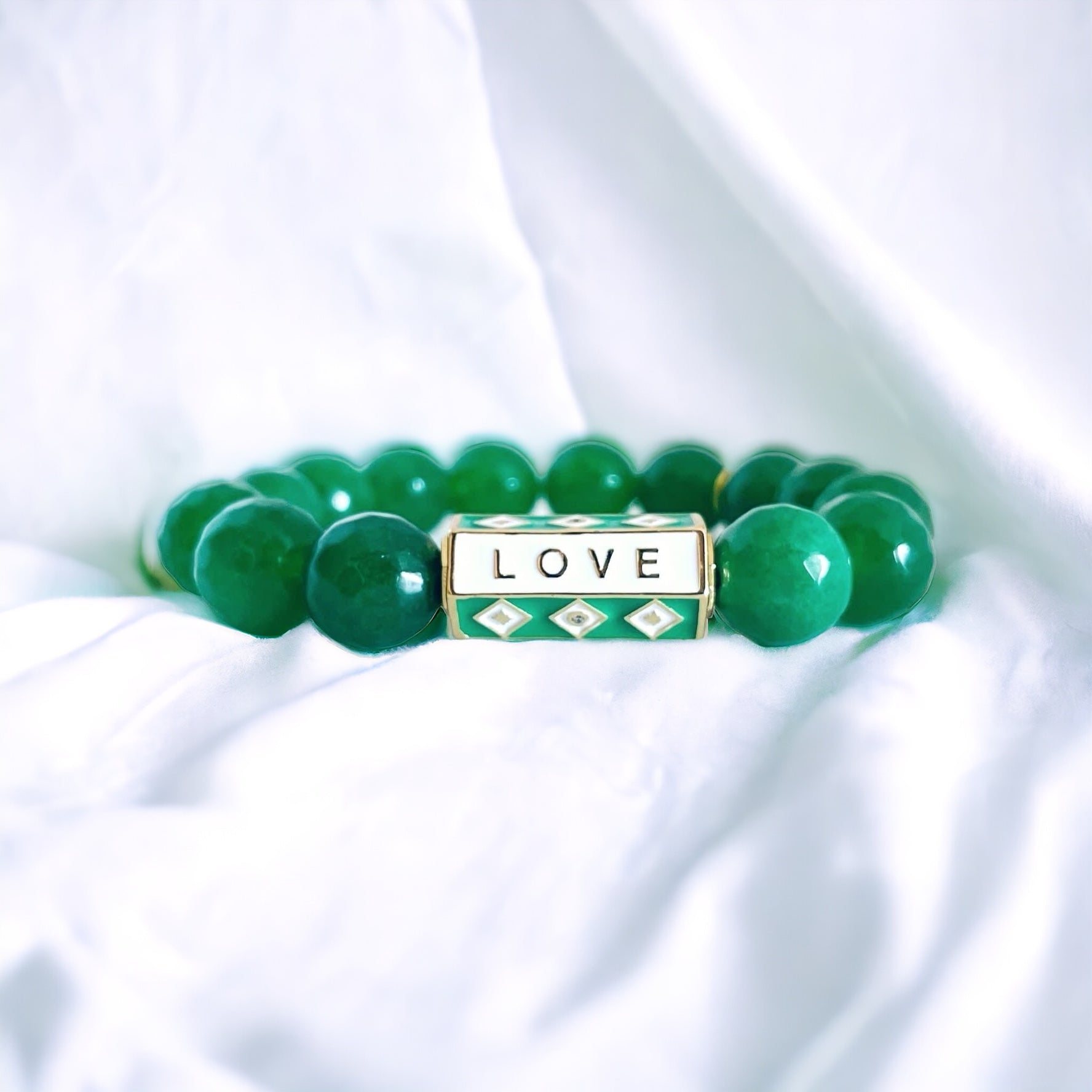 Ensemble de bracelets Love Green