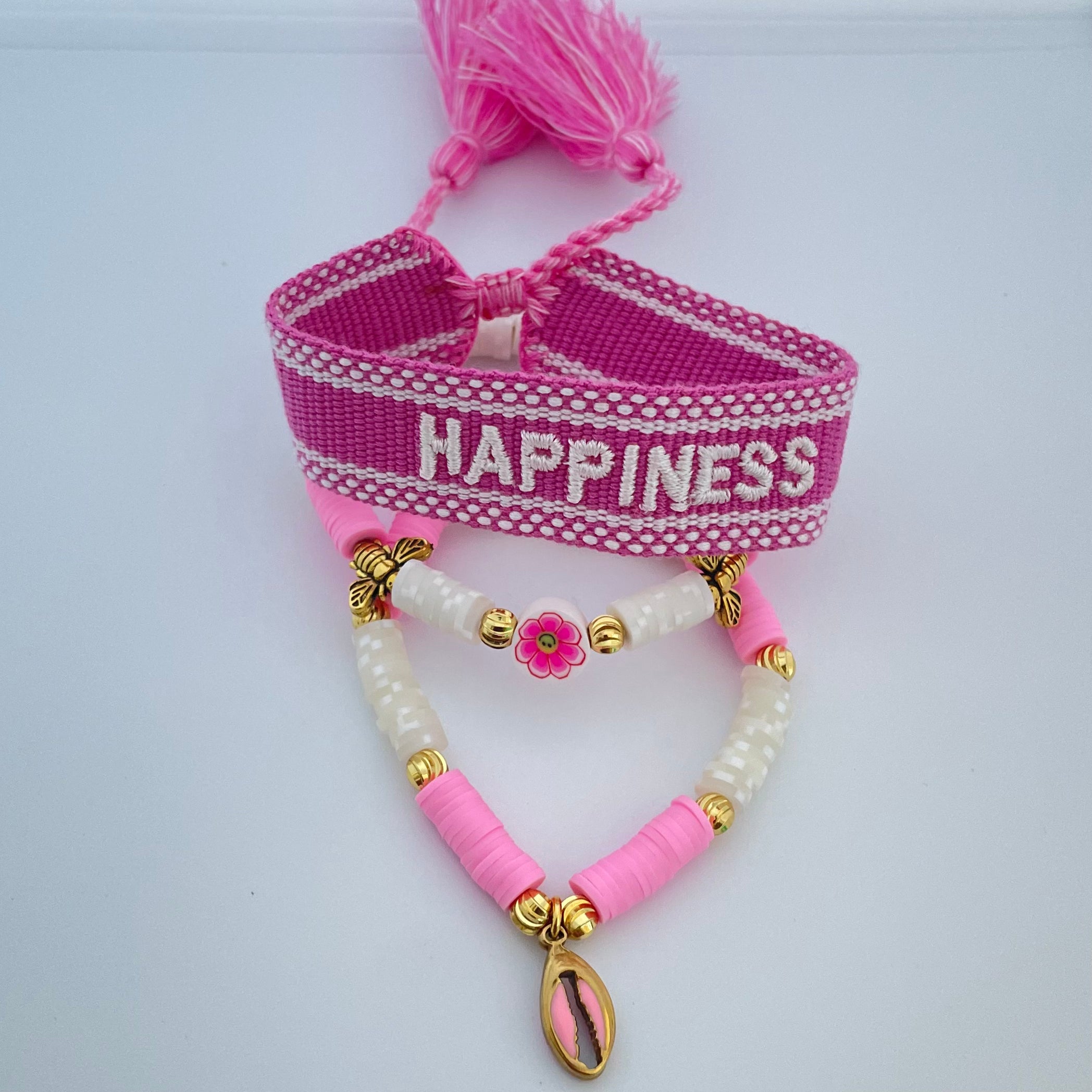 Ensemble de bracelets Happiness