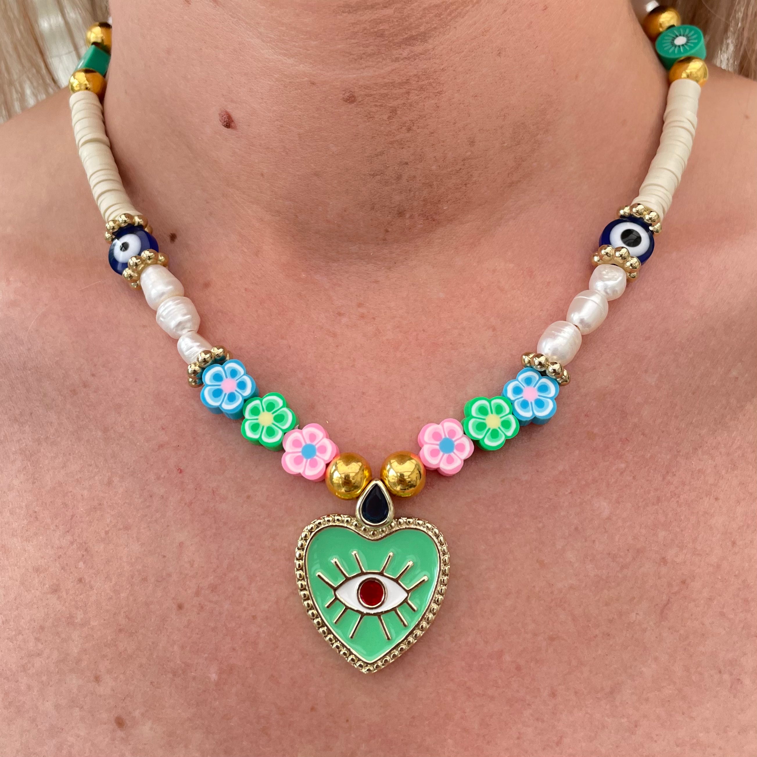 Collier Flower Power Eye