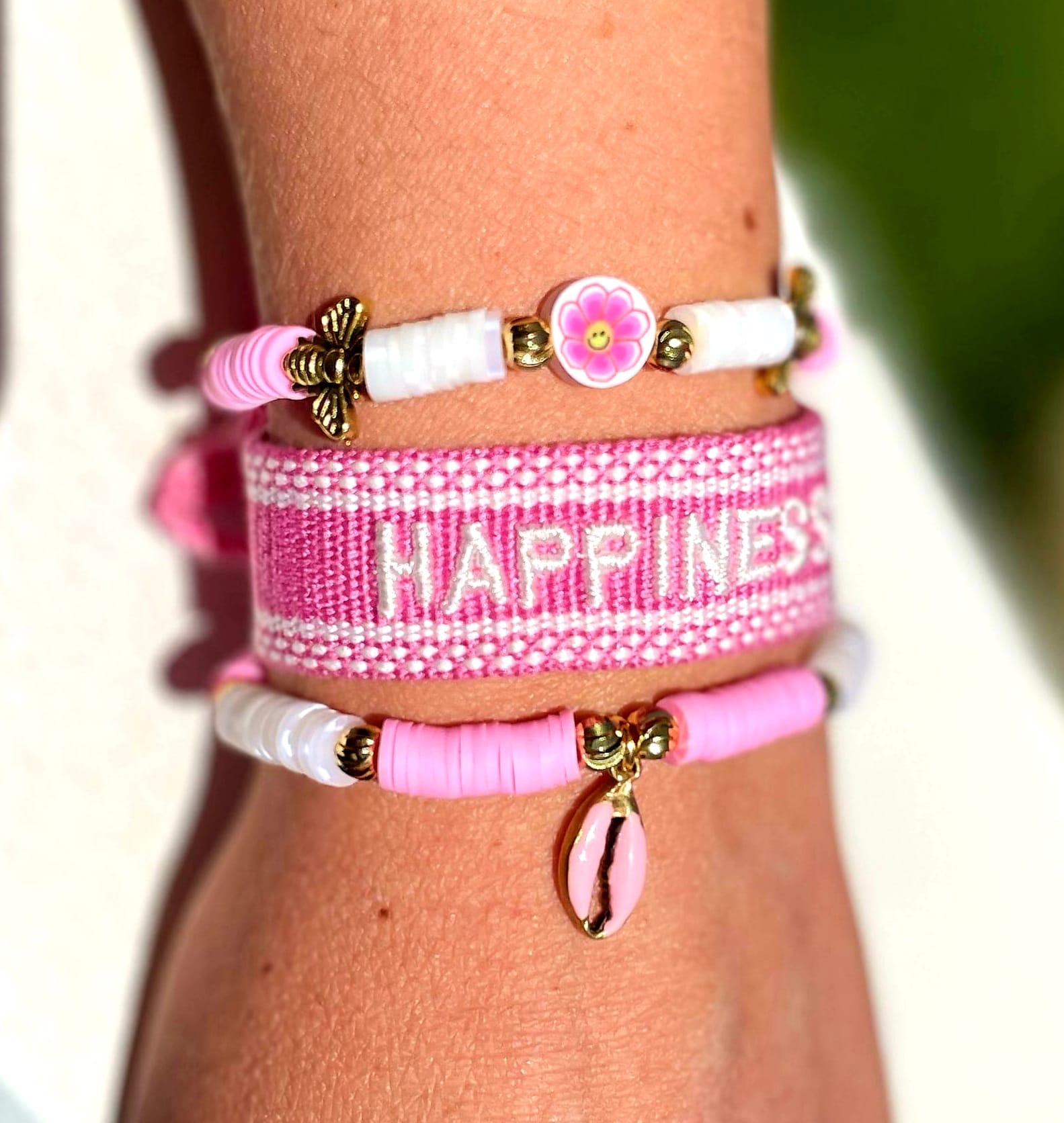 Ensemble de bracelets Happiness