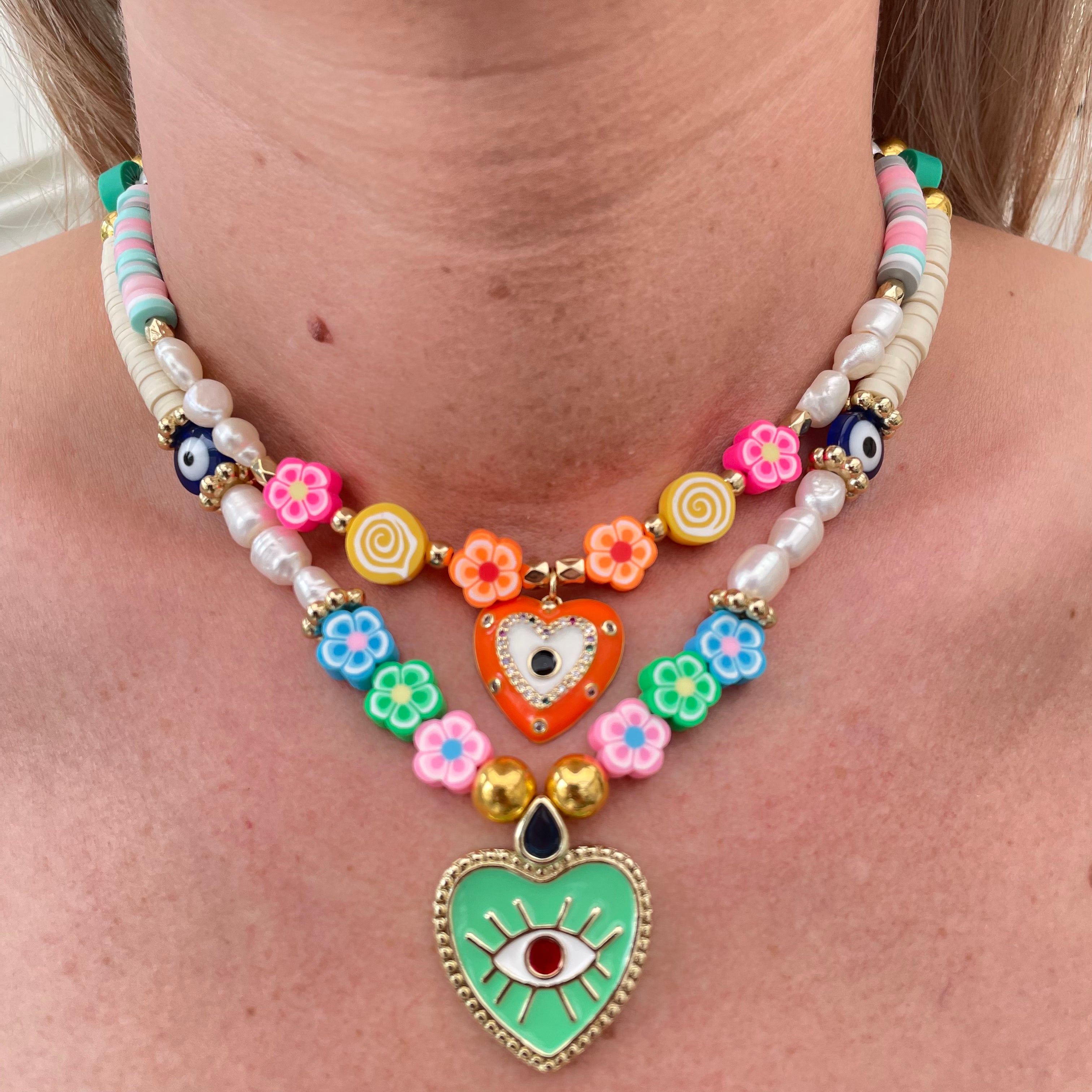 Collier Flower Power Eye