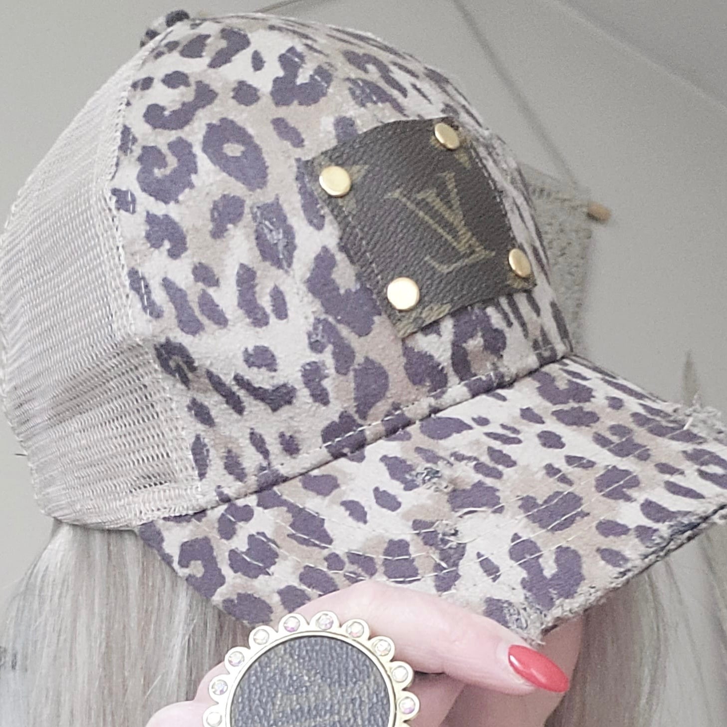 Casquette Léopard Upcycled