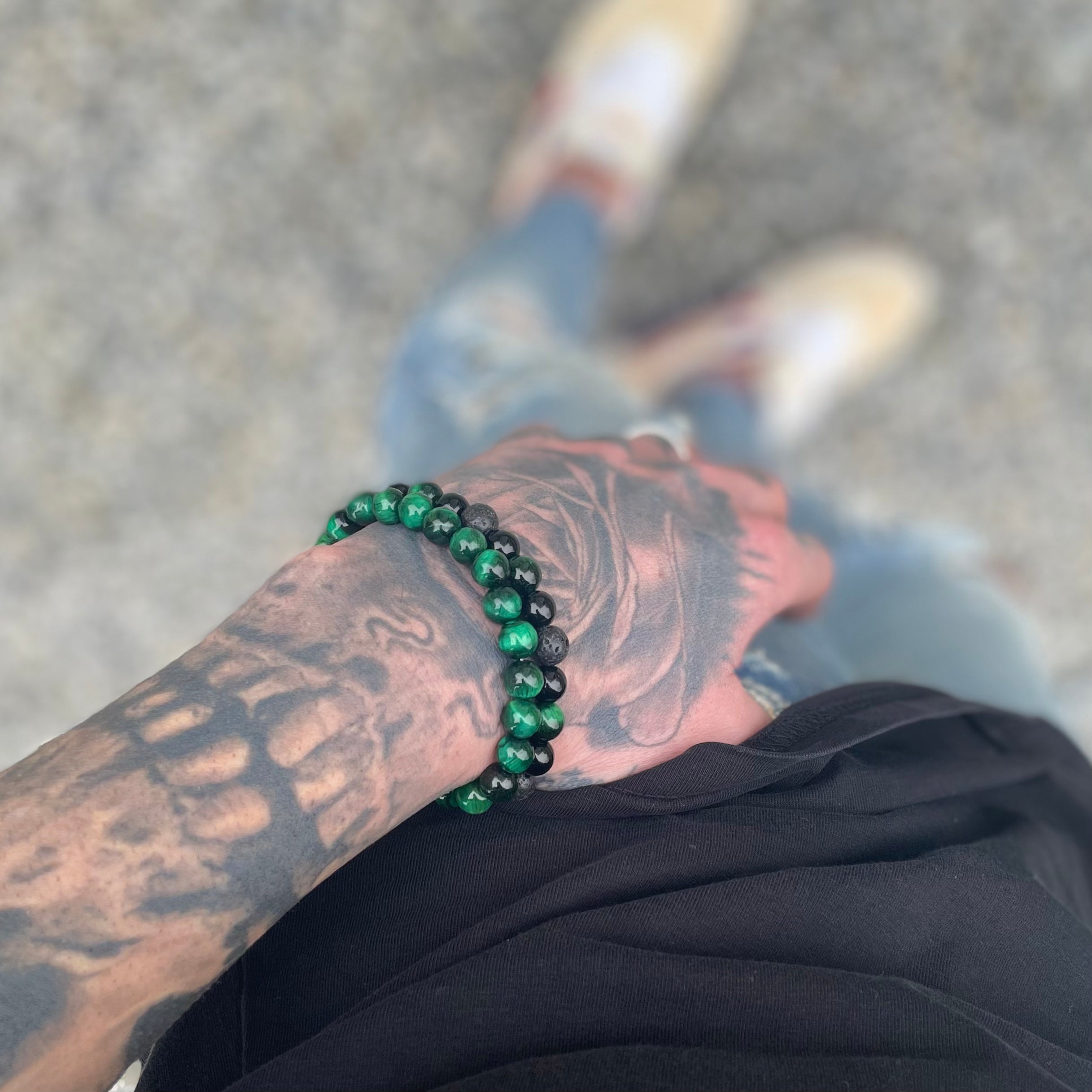 BRACELETS DUO GREEN TIGER