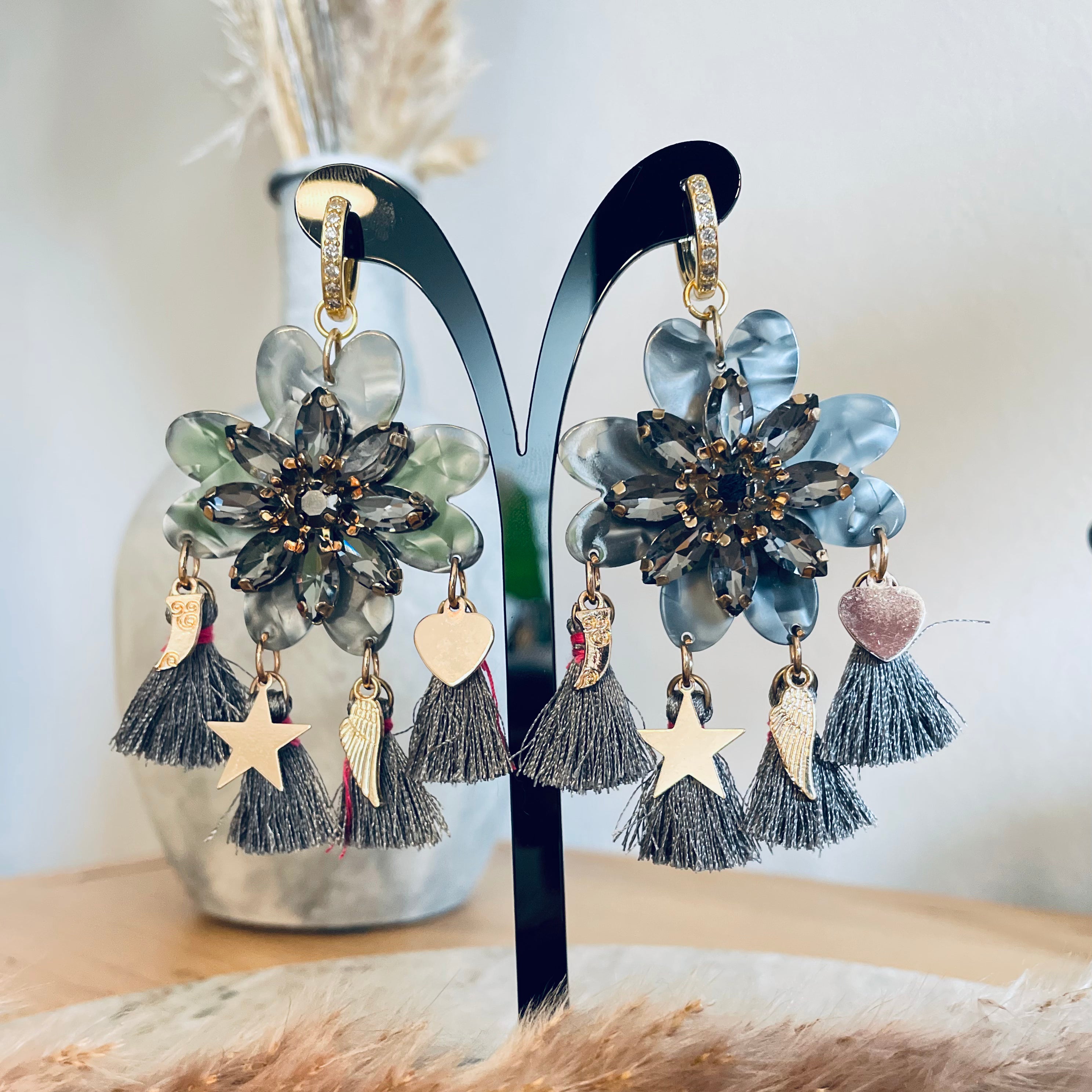 Boucles Black Petal