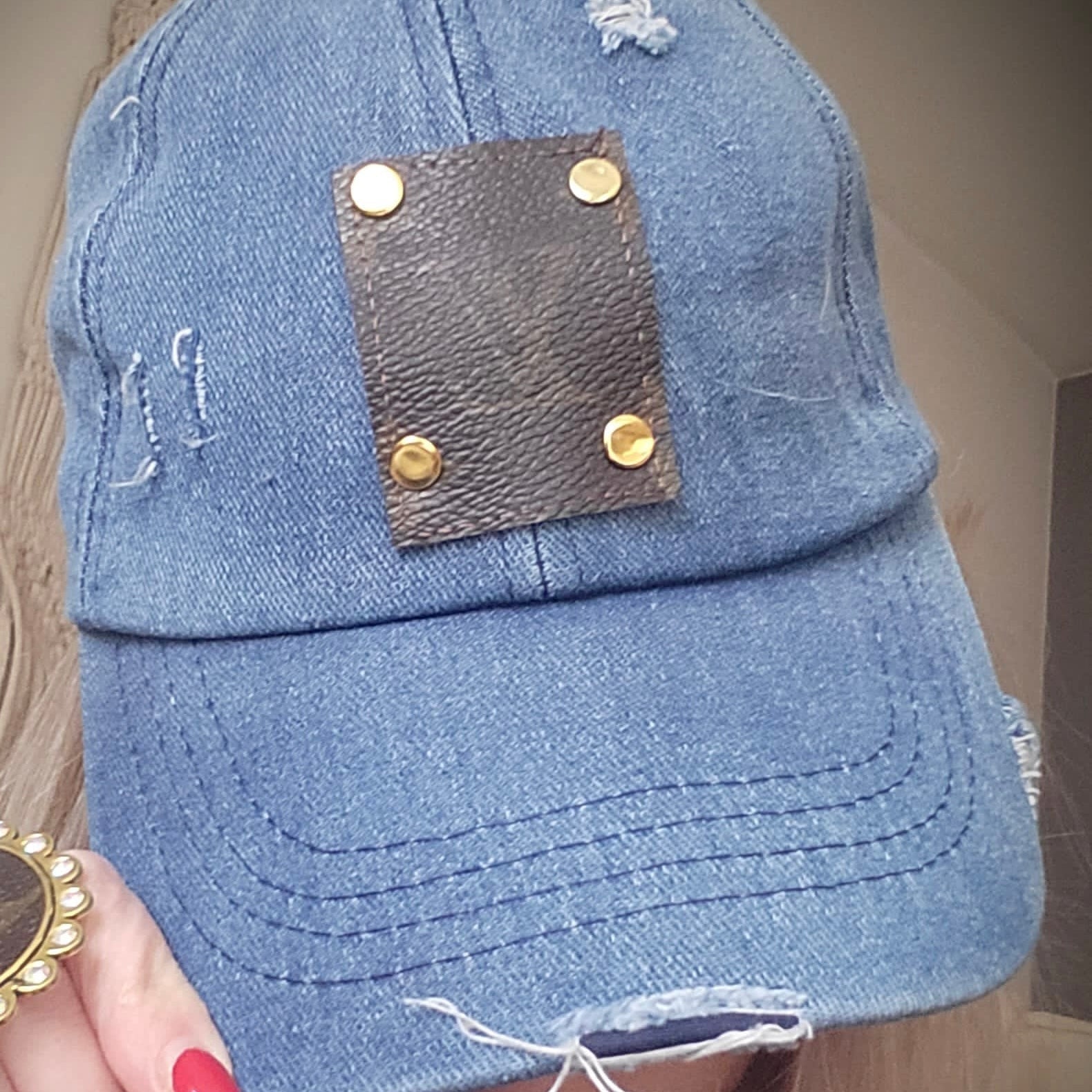 Casquette Jeans Upcycled