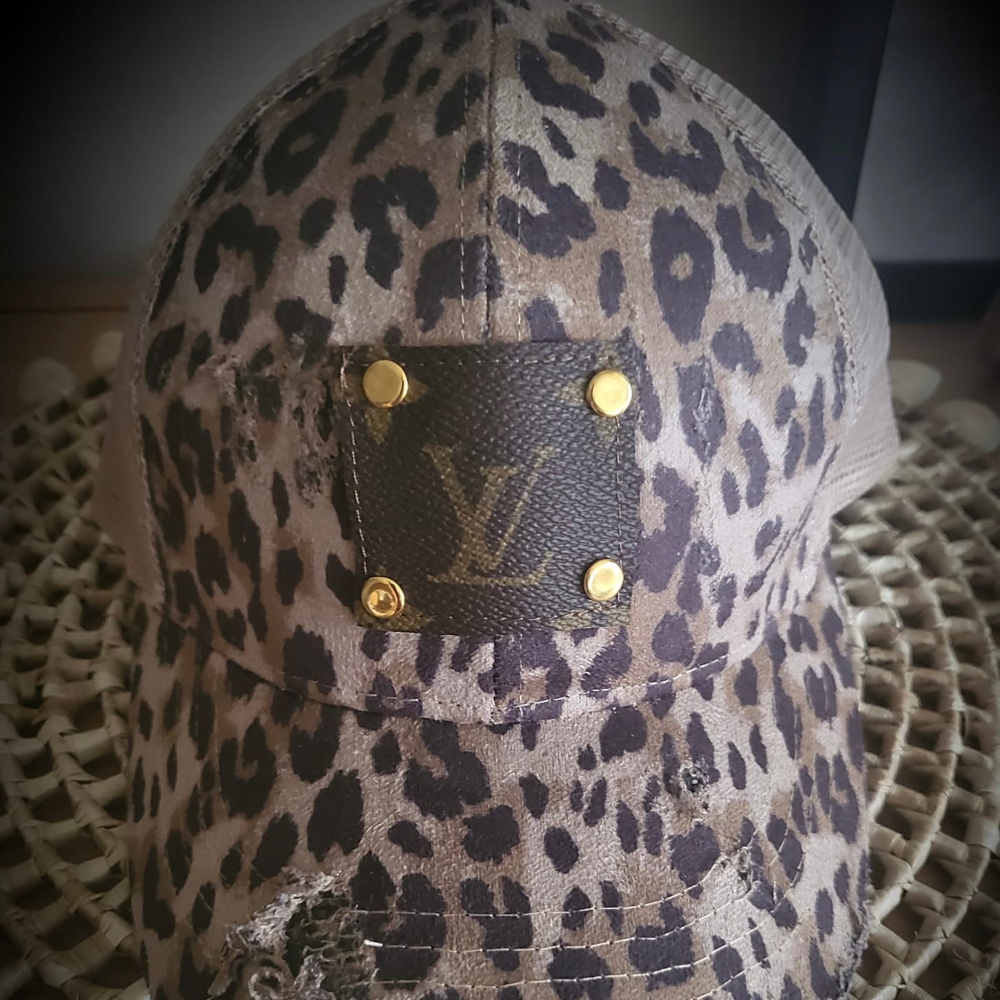 Casquette Léopard Upcycled