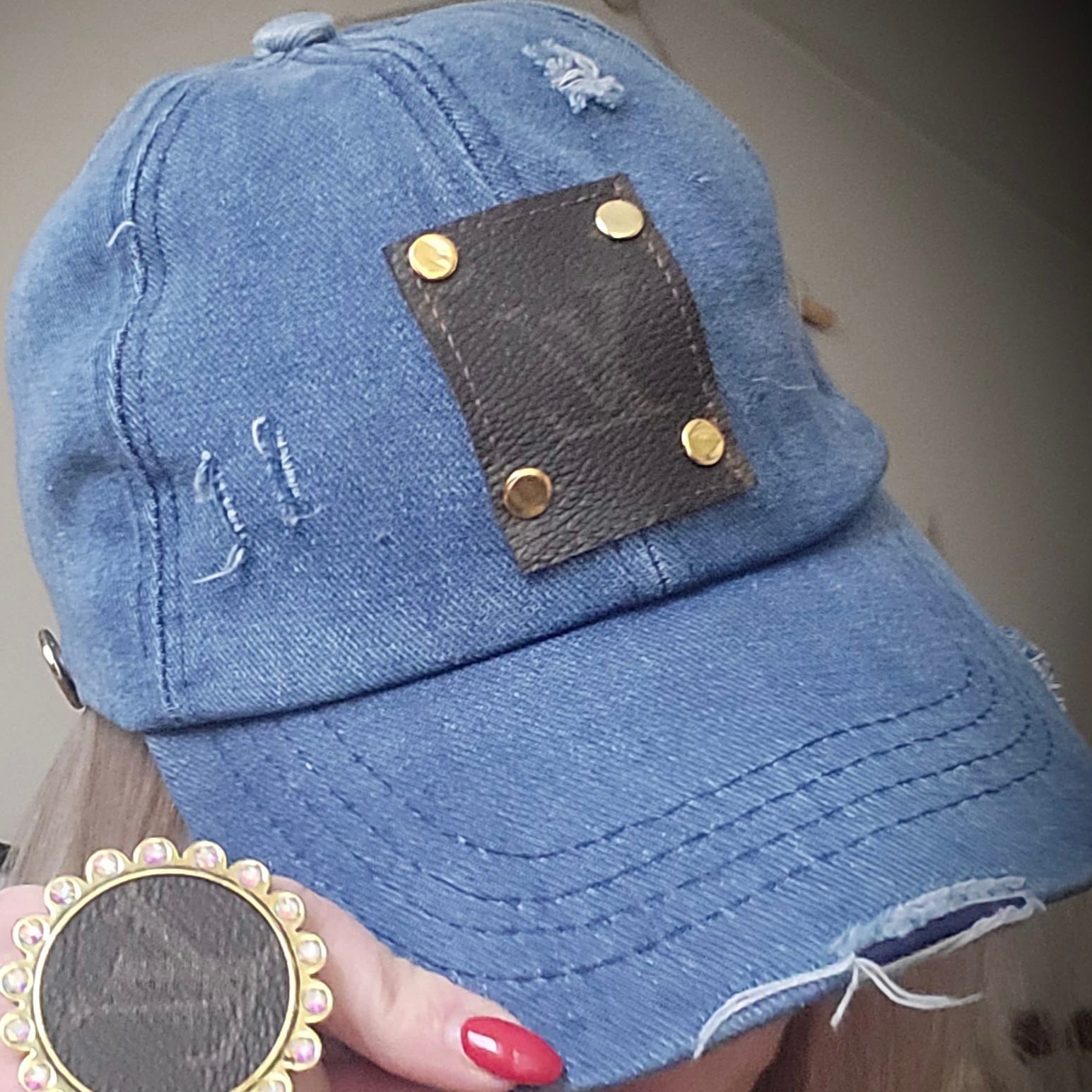 Casquette Jeans Upcycled